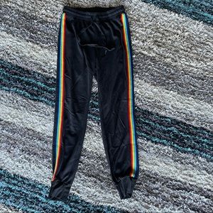 Charlotte Russe Rainbow Joggers